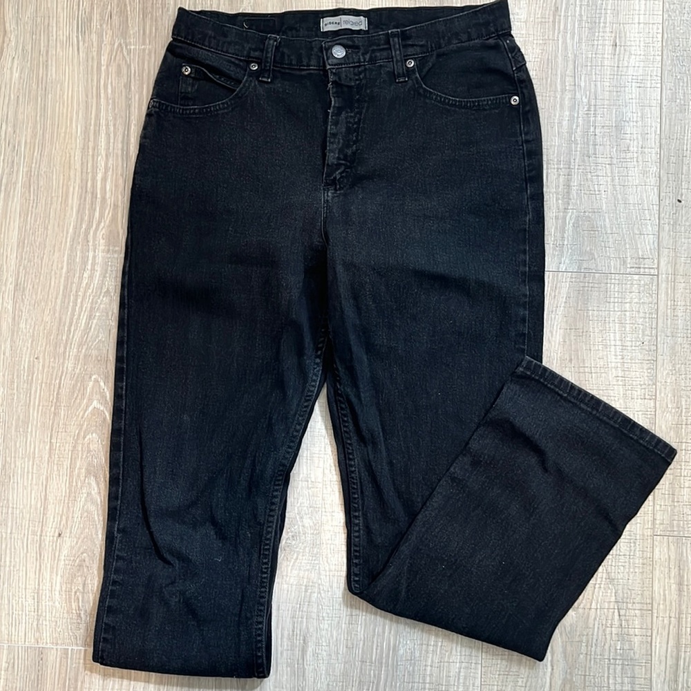 Riders by Lee relaxed black straight cut jeans